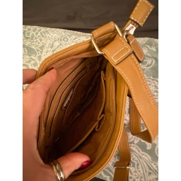 Rosetti crossbody handbag Shopping Purse Brown with Colorful accents Shoulder - Picture 4 of 4